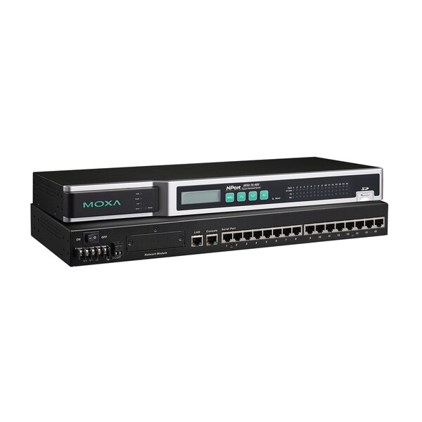 16Ports Rs-232/422/485 Secure Device Server, 100V240Vac
